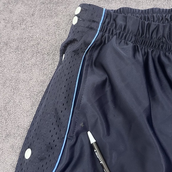 vintage y2k starter track pants mens medium navy blue snap legs Straight leg - Picture 11 of 16